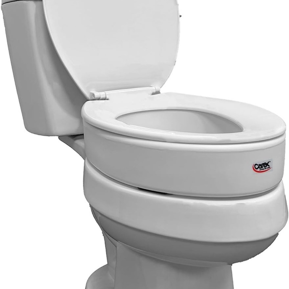 Carex Toilet Seat Elevator - For Elongated Toilet Seats